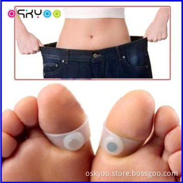 Power Silicone Magnetic Foot Toe Ring With Magnets (TR052)